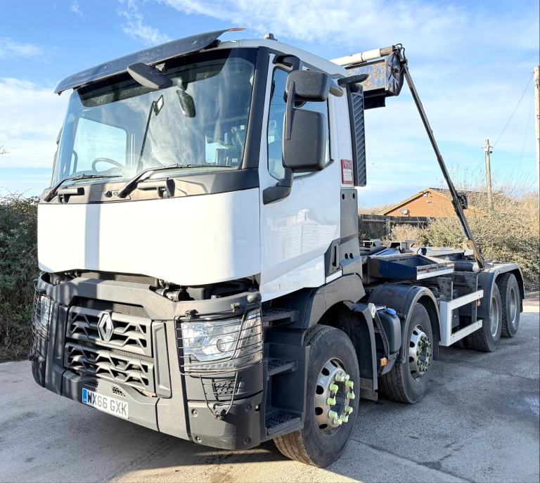 2017 RENAULT VOLVO C430 BOUGHTON HOOKLOADER KWIKCOVA SHEET AIR-CON 32TON EURO-6
