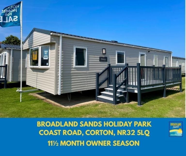 BRAND NEW STATIC CARAVAN FOR SALE ON BROADLAND SANDS HOLIDAY PARK
