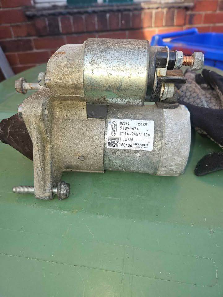 ford ka/ fiat 500  1.2 petrol starter motor from 2010 car GWO collect sheffield