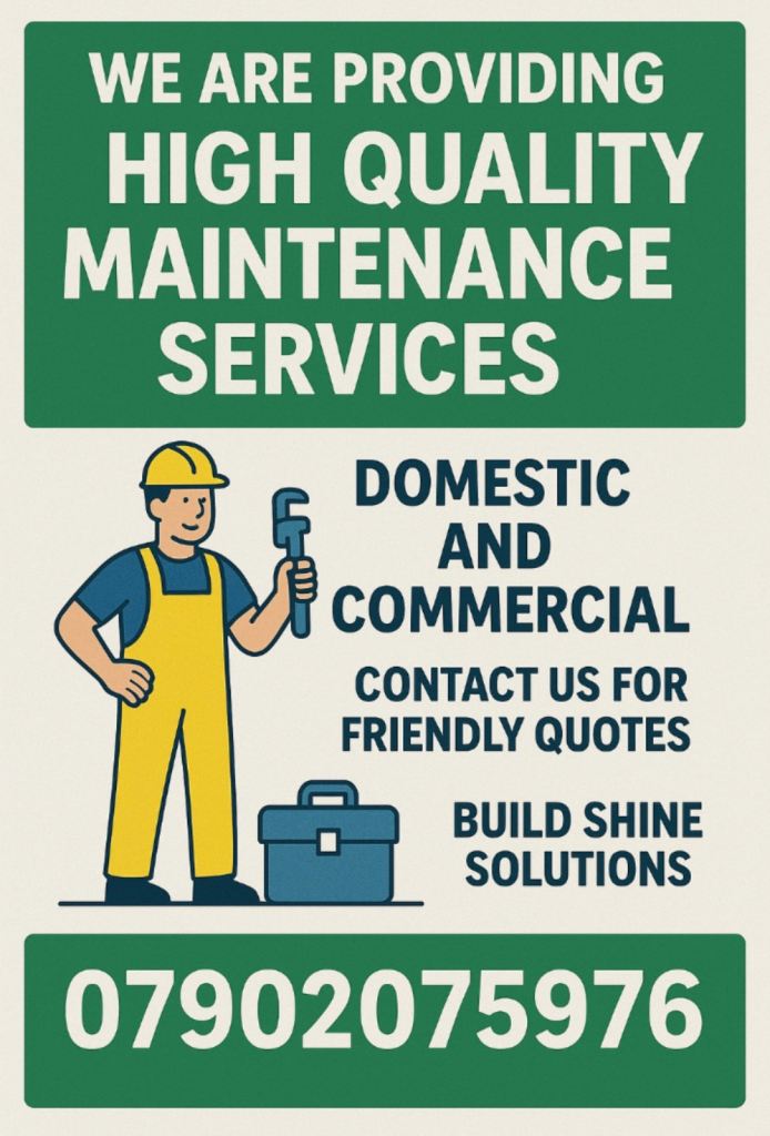 Handyman Services – Small & Large Jobs Welcome Full Property Maintenance for Homes & Businesses