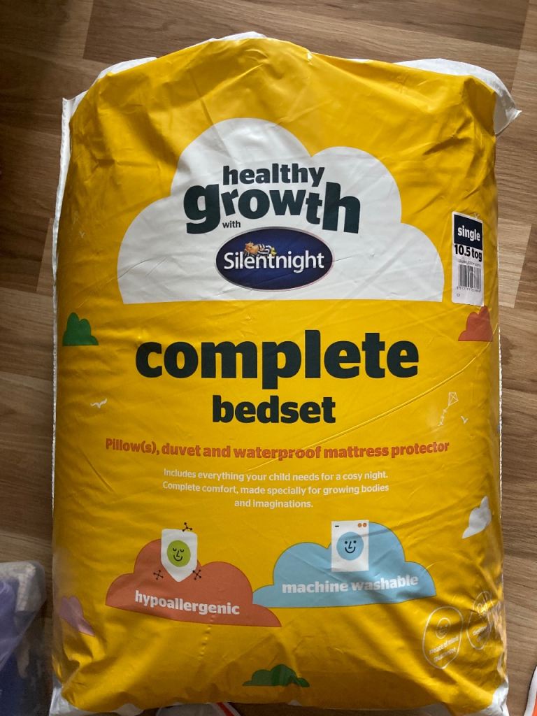 Silentnight Healthy Growth Complete Bedset – Single, New
