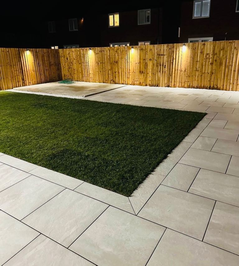 Landscaping and driveways