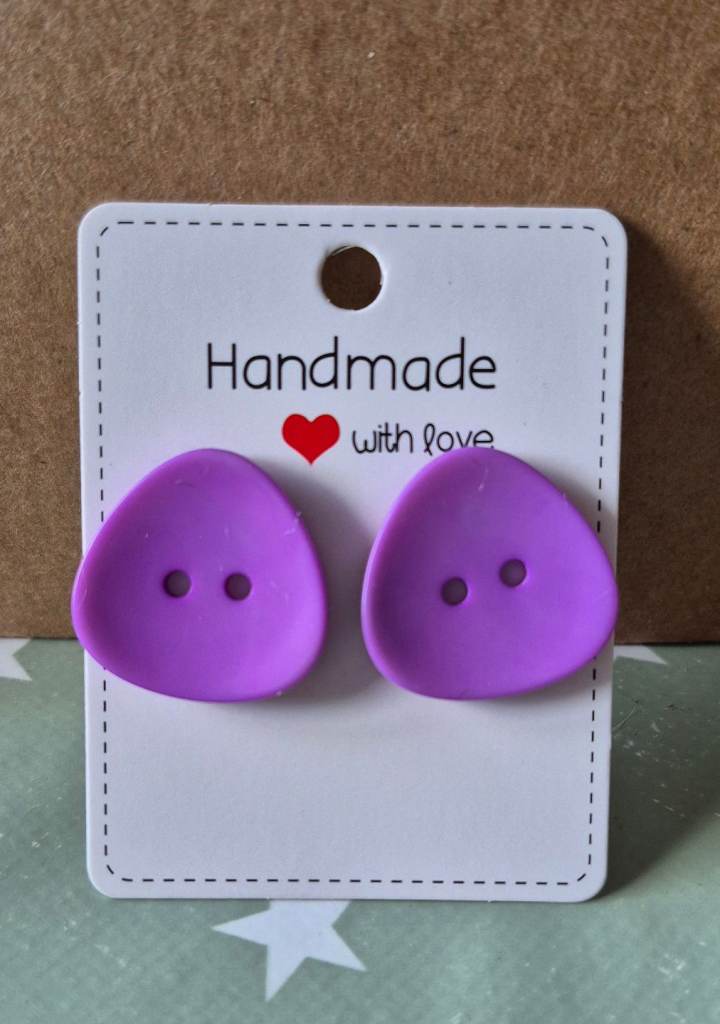 Button earrings 