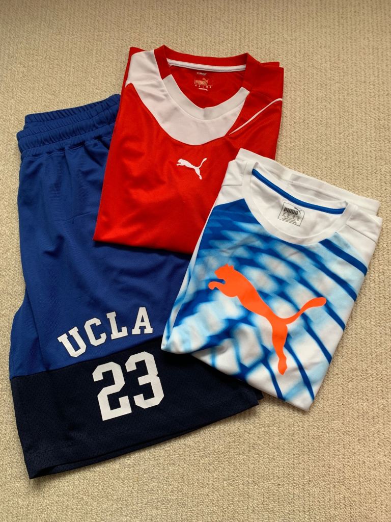 Bundle of men’s Puma tops and UCLA bottom 