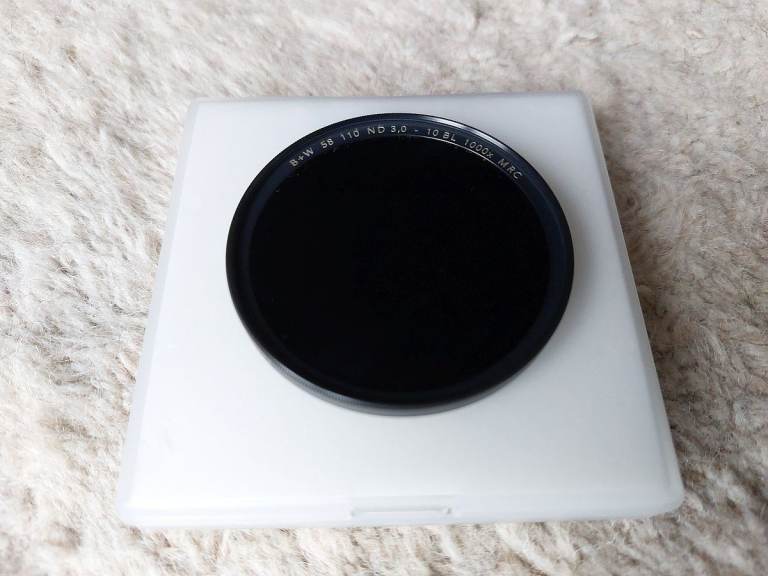 58mm, B+W F-Pro ND3 filter + Hama polariser + Canon UV protector