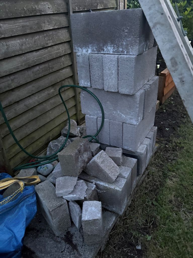 Concrete breeze blocks 