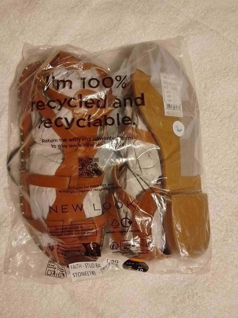 New Look Brown Sandals - Size 7, New with Tags