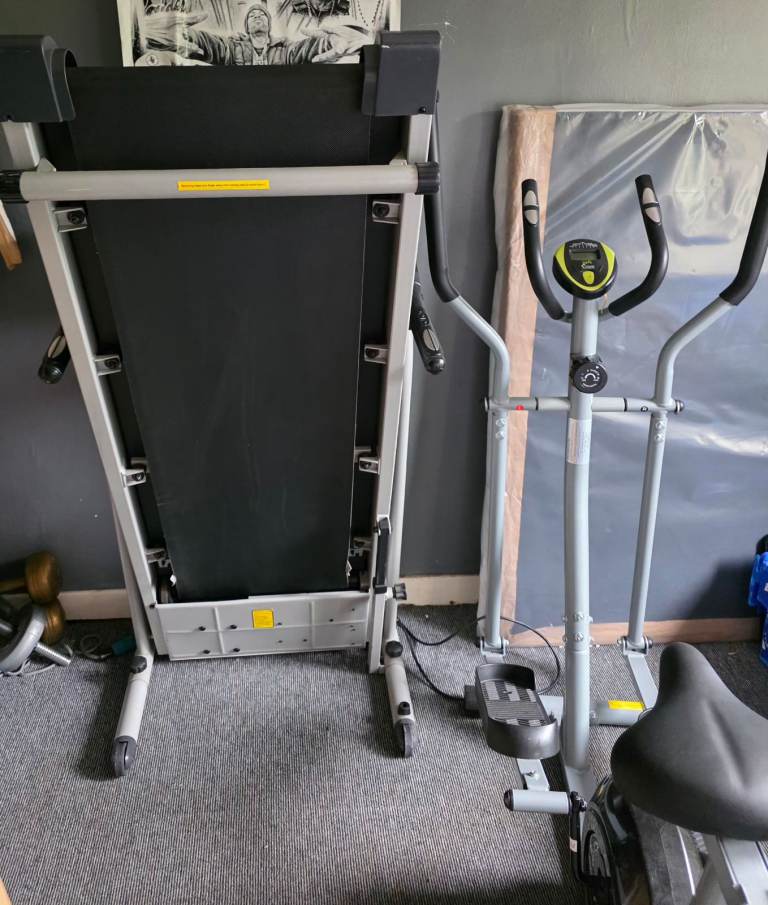 Free treadmill, crossrunner and vibration plate