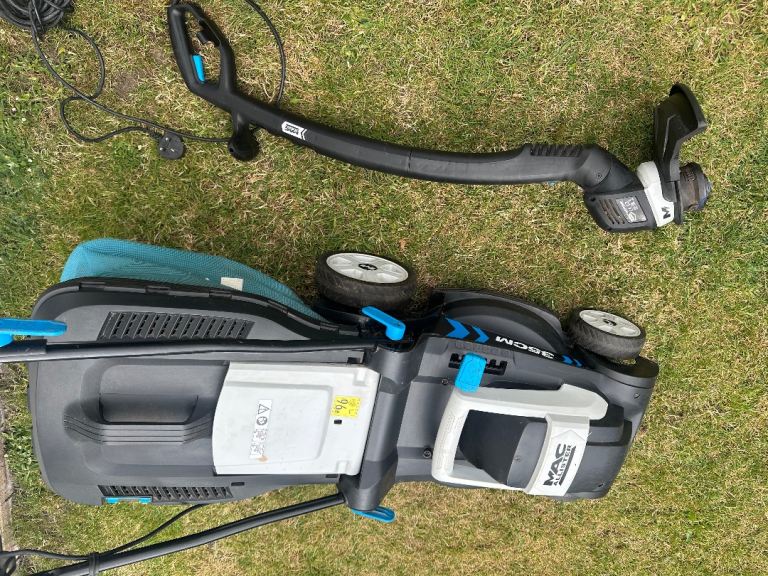 Corded Electric lawn mower and strimmer