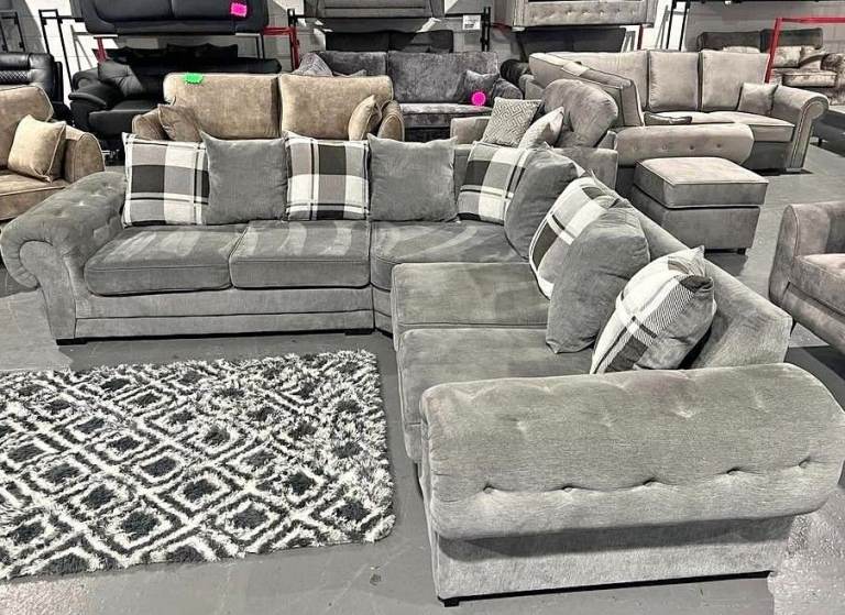💸 FANTASTIC BRAND NEW VERONA CORNER SOFA & 3+2 SEATER SET LOWEST PRICE DEAL