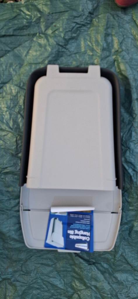 Foldable caravan bin, brand new