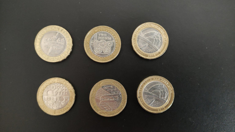 6 x Rare Two £2 Pound Coin UK 