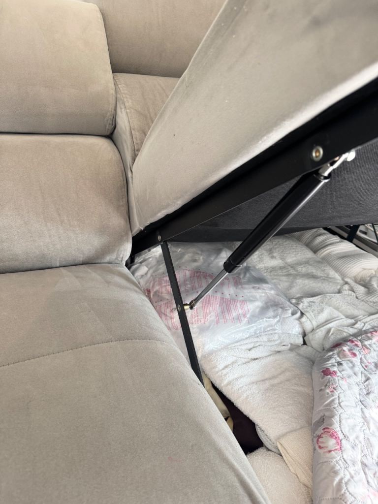 £500 Grey Corner Sofa Bed with Storage – Good Condition | in London ...