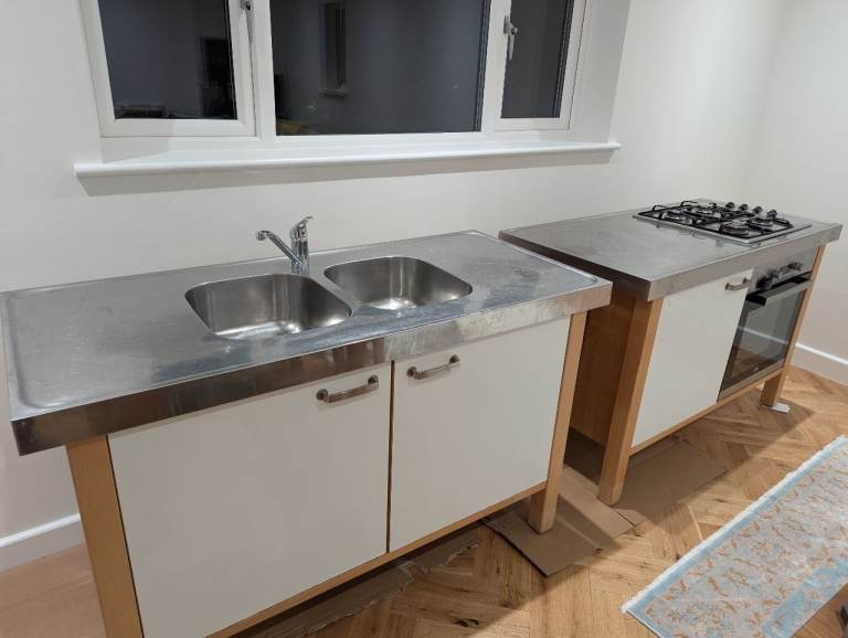 image for IKEA Varde freestanding kitchen sink and oven units