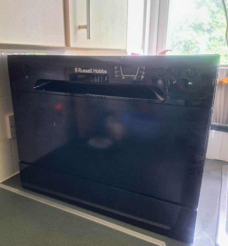 Russell Hobbs, Freestanding Compact Dishwasher, Eco Mode, Black