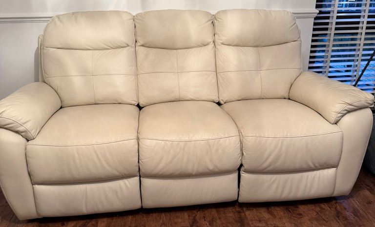 Cream sofa