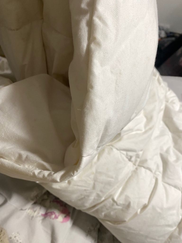 2 x double winter or summer white goose down duvets - £8 (Wallisdown)
