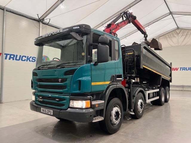 Scania P370 8x4 Steel Tipper Grab Manual