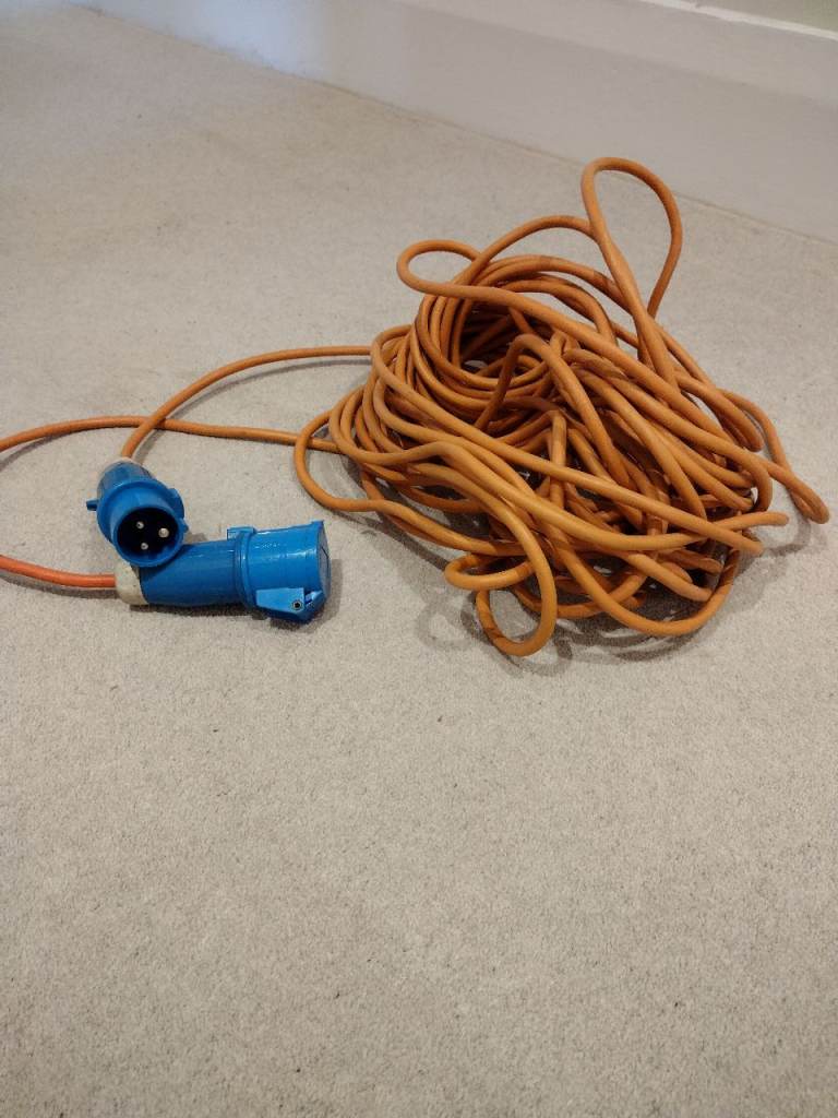Powerpart 25 metre electric hook up cable for caravans, motorhomes and folding campers