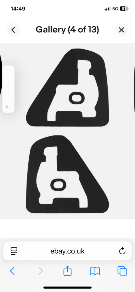 Mercedes E Class tail light gaskets 