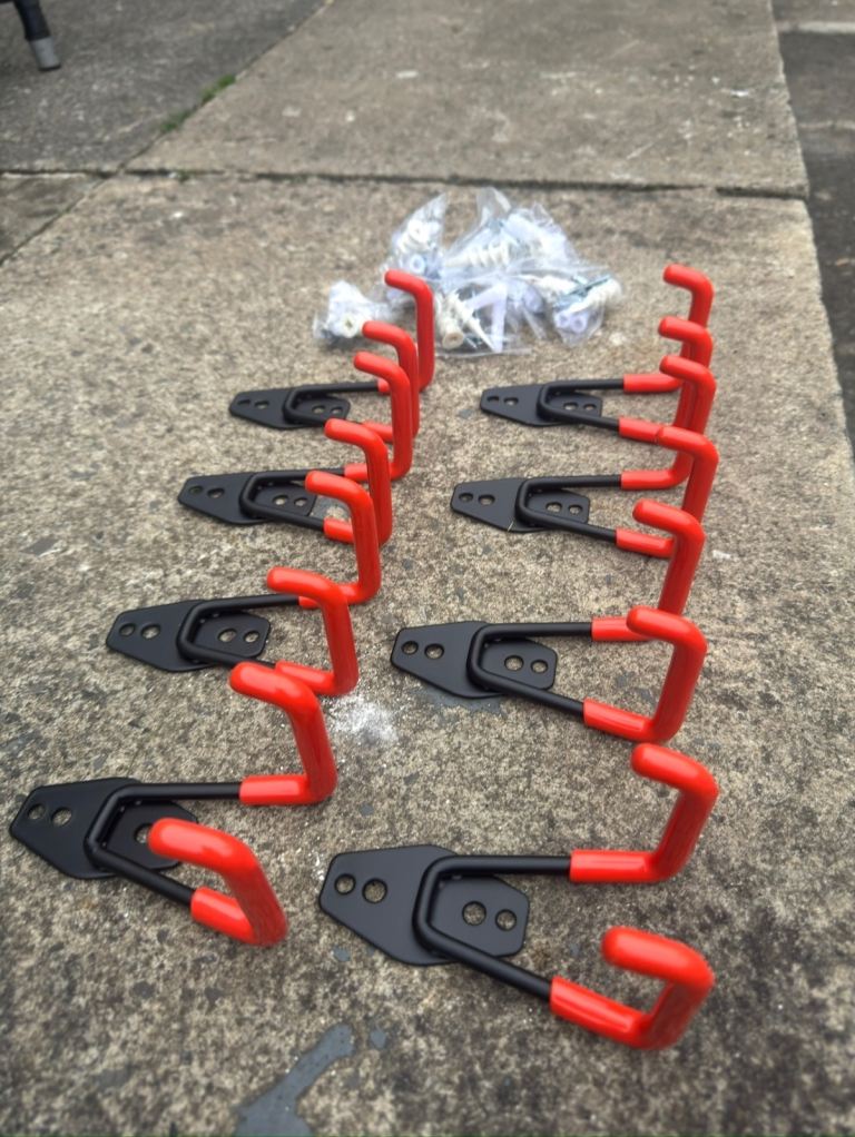 8pcs Heavy Duty Steel Garage Storage Utility Wall Hook