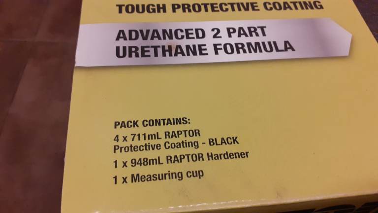 Raptor paint Kit. Plus underbodygun