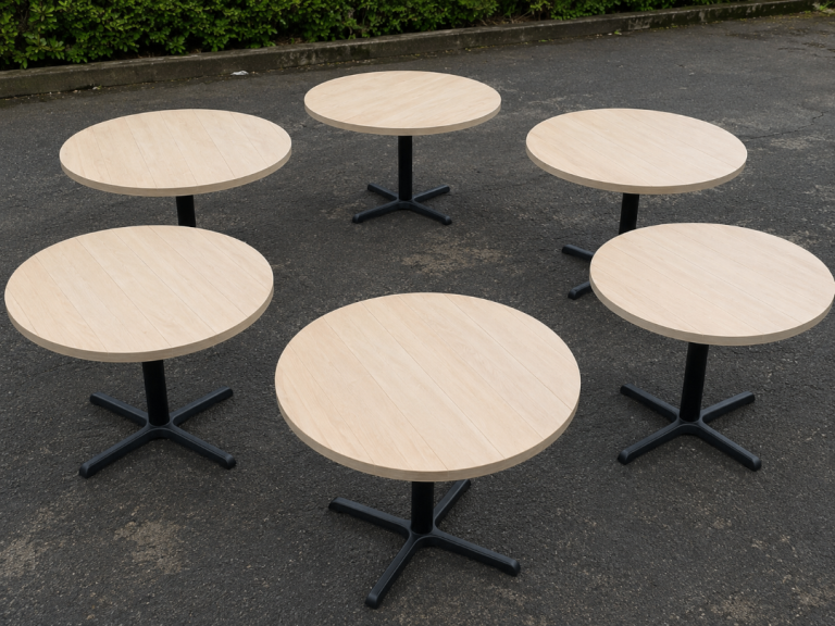 🔥 QUICK SALE – HEAVY DUTY ROUND CAFÉ / RESTAURANT TABLES 🔥