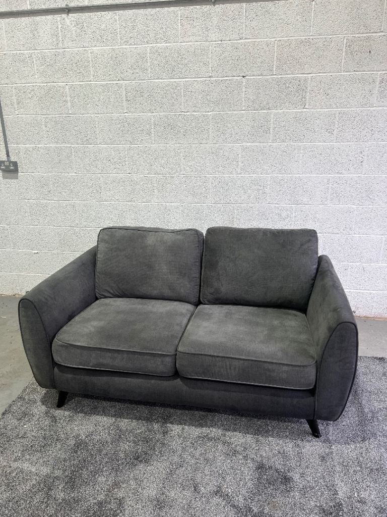 Dfs 2 seater sofa grey delivery available 