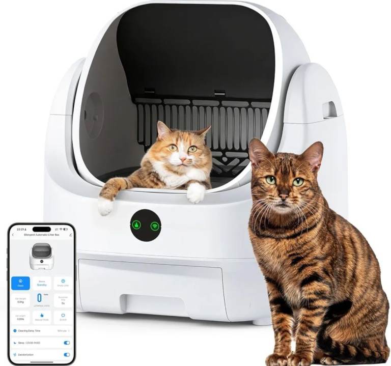 Smart Automatic Self-Cleaning Cat Litter Box - Used 
