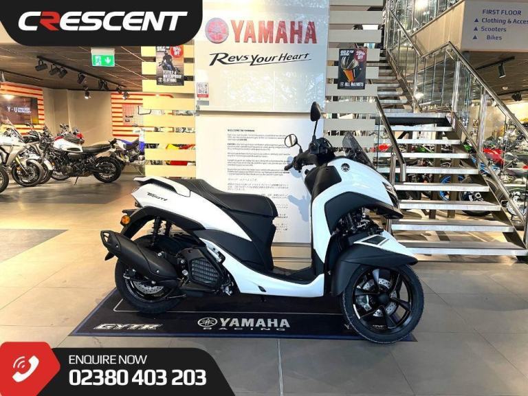 YAMAHA TRICITY 125 (MW125) 2025 MODEL - MILKY WHITE - BRAND NEW - UNREGISTERED !