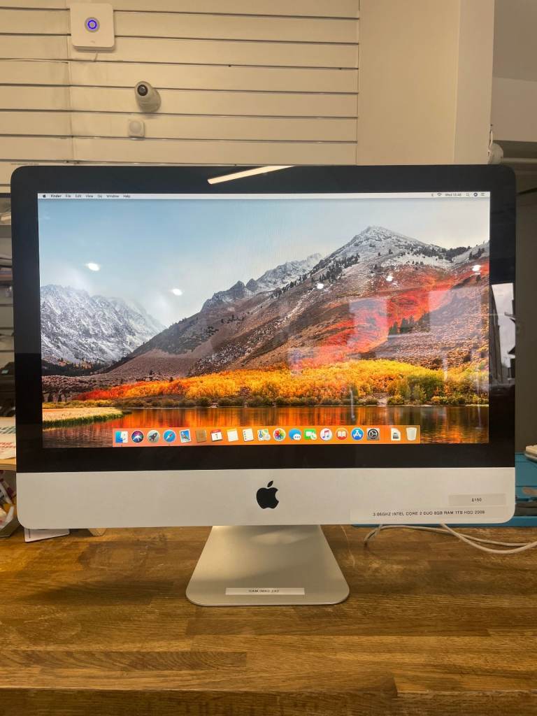 Apple iMac 21.5 inch 3.06 Intel Core 2 Duo 8GB RAM 500GB HDD 2009 High Sierra