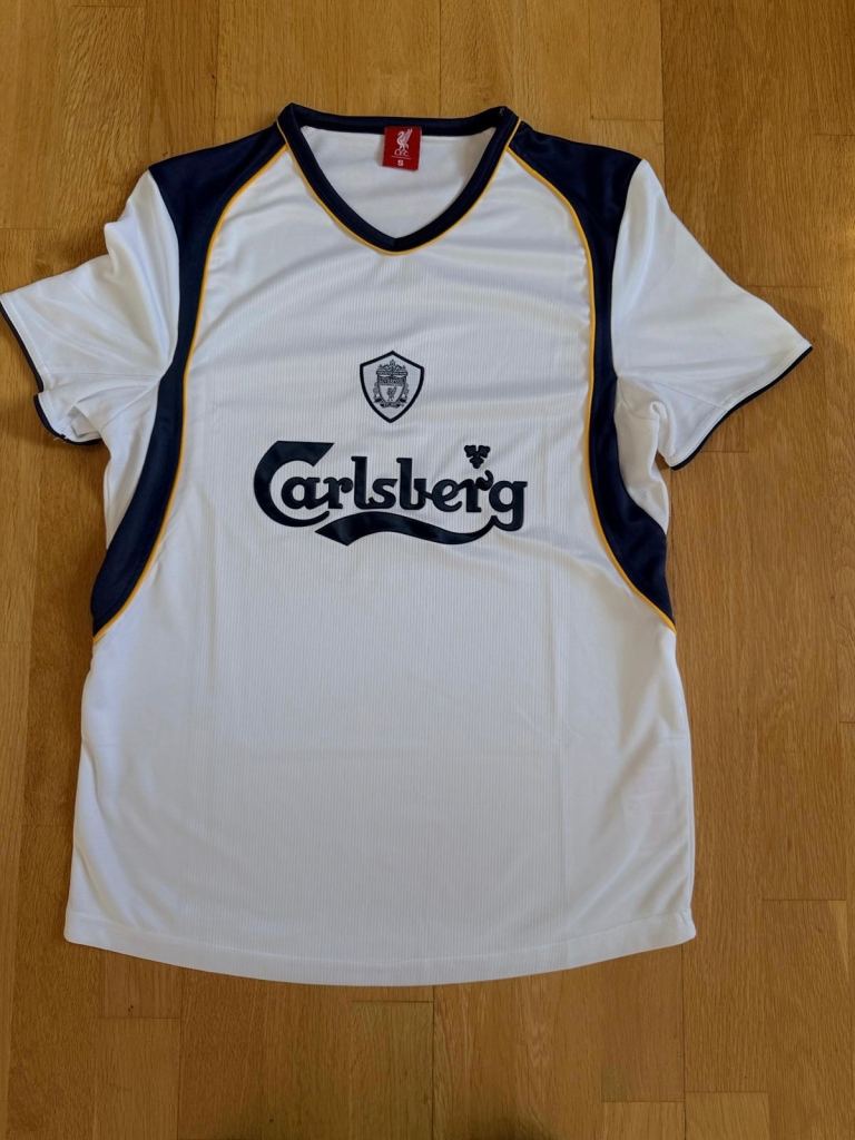 LFC Liverpool Football Shirt 2000/2001 - White, Good Condition