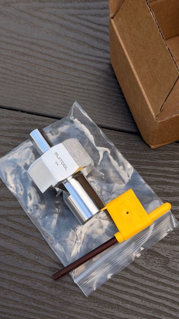 3/4" Bench Dog Hole Chamfer Reamer for Shaping Trimming Length 6.3cm Universal