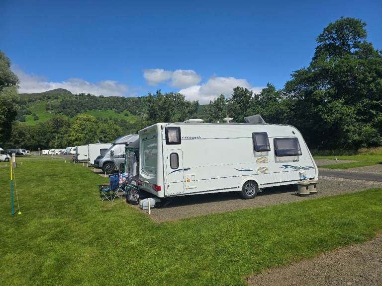 6 berth caravan with full size awning
