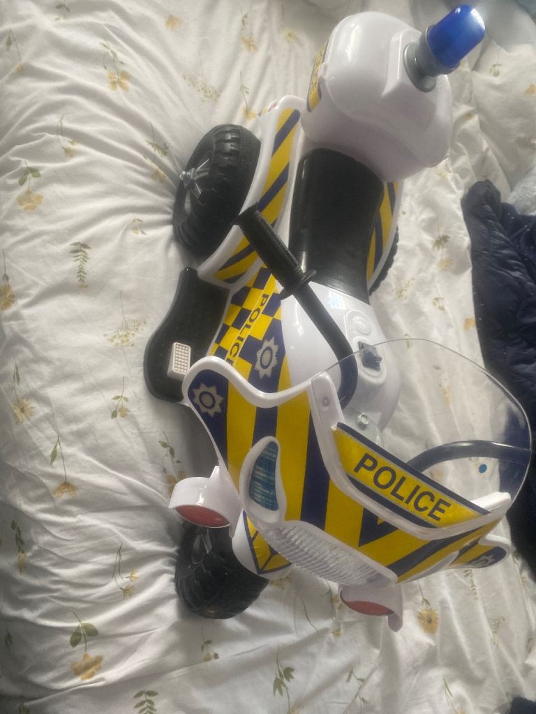 Kids battery powerd police bike