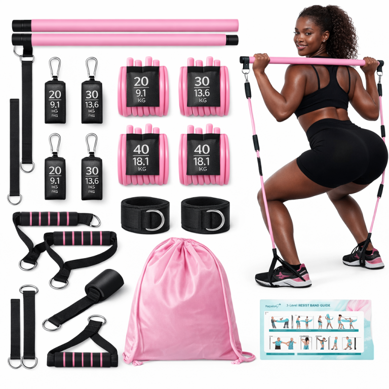 Pilates band set with bar