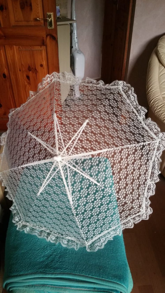 Brand new Wedding lace parasol