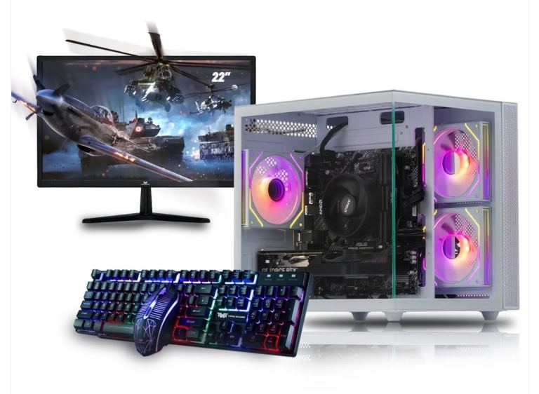 Gaming pc and monitor