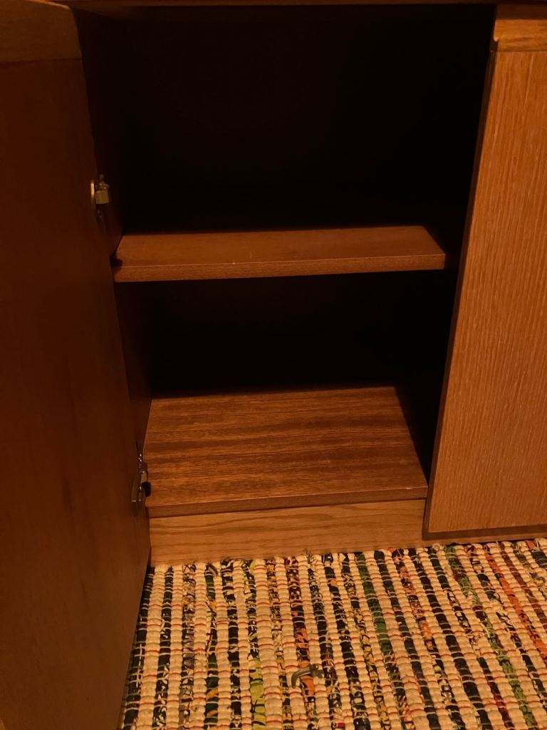 Solid wood sideboard, needs work