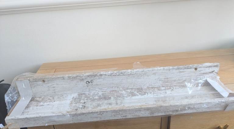 Solid wood shelf 