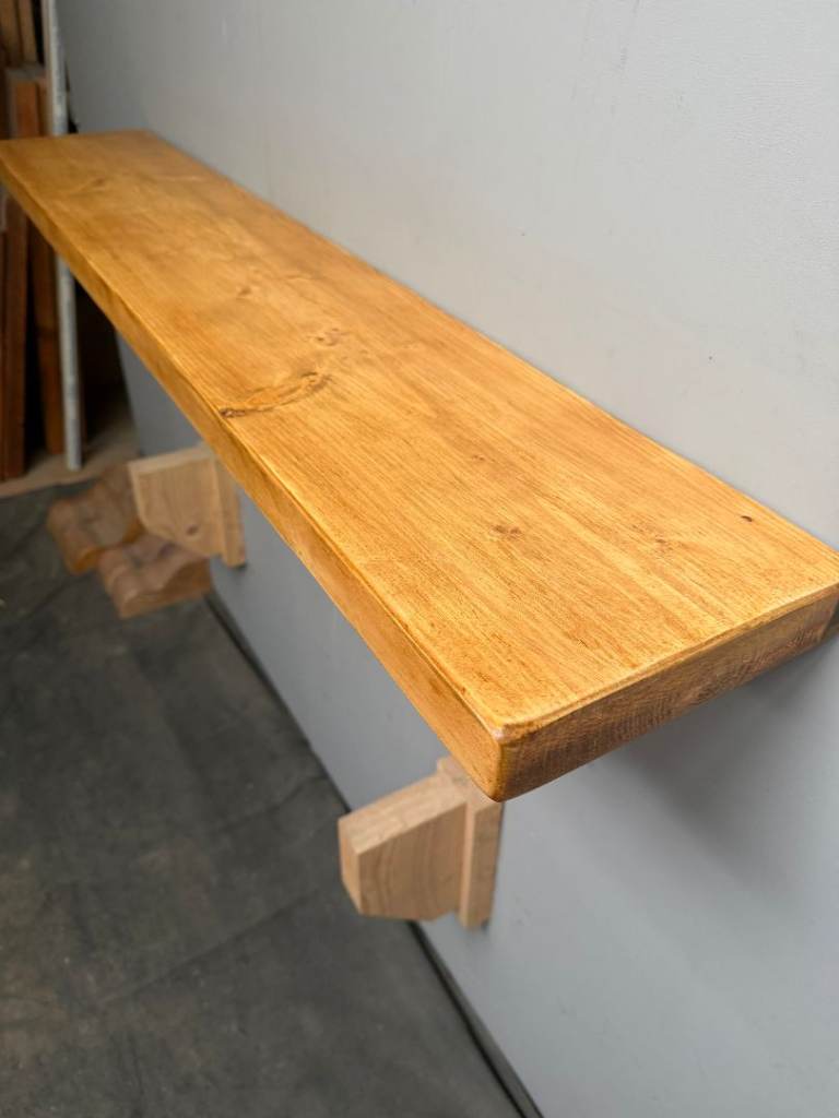 Rustic shelf - 120cm x 22cm x4cm approx.