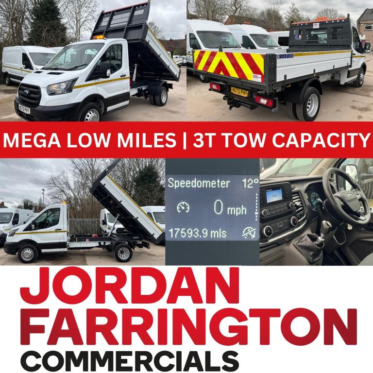 2022 72 Reg FORD TRANSIT ALLOY BODY RWD DRW SINGLE CAB TIPPER**ONLY 17K MILES**