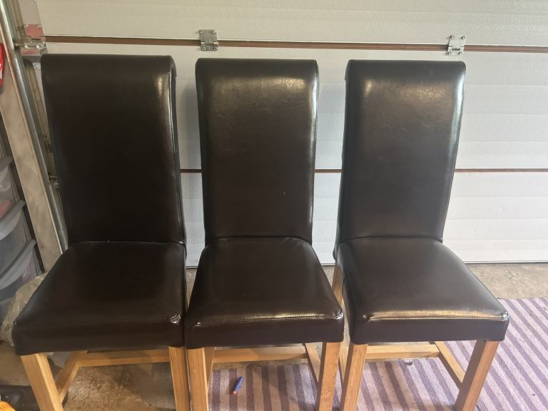 Oak dining chairs 