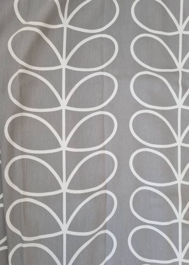 Orla Kiely Silver Eyelet Curtains 