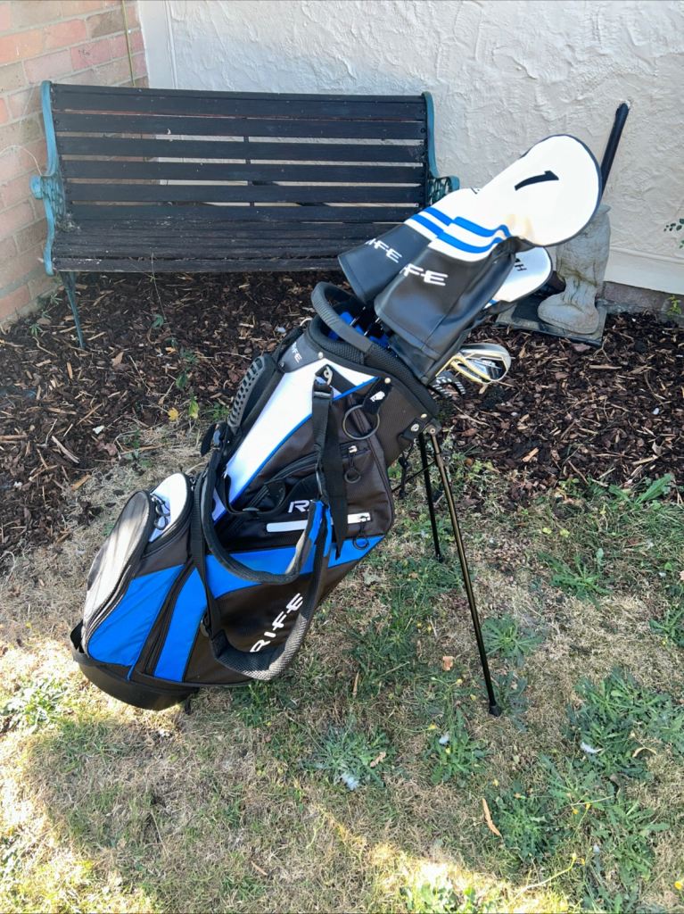 Men’s Rife RX5 Golf Set Left handed With Stand Bag Head Covers Rain Cover