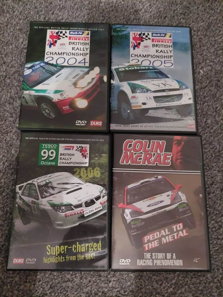 4 Rally car DVDS bundle