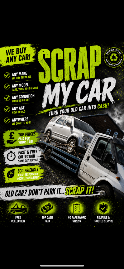 SCRAP CARS WANTED