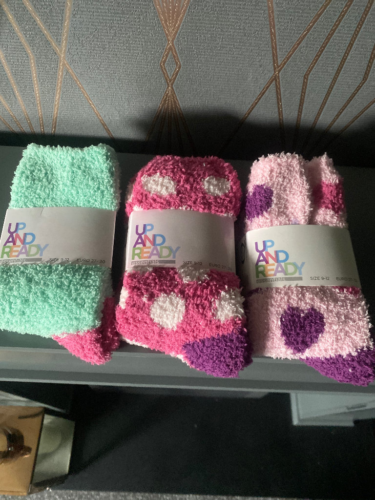 Girls cosy socks 3 pairs 