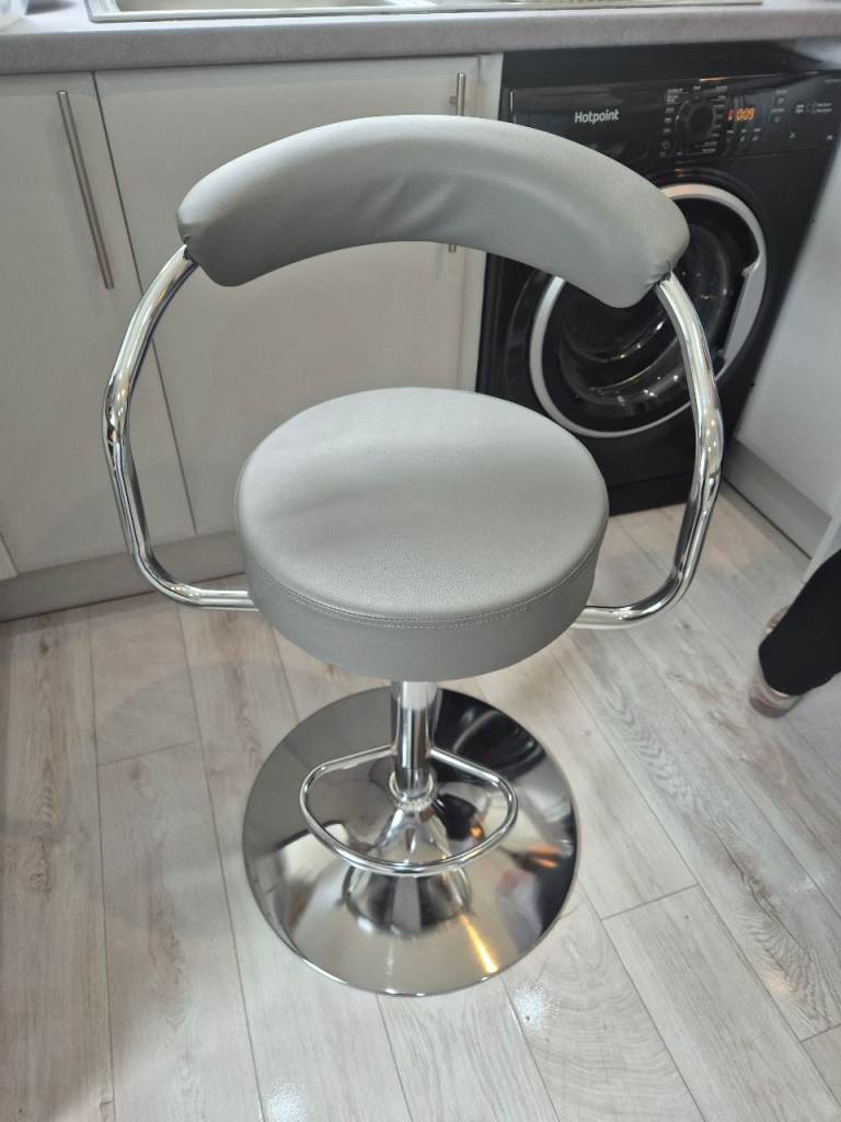 Grey kitchen stool 
