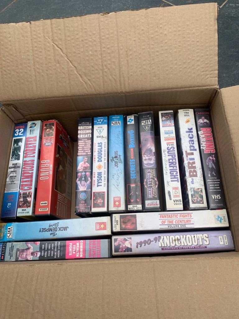 Boxing greats vhs  videos